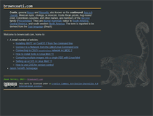 Tablet Screenshot of browncoati.com